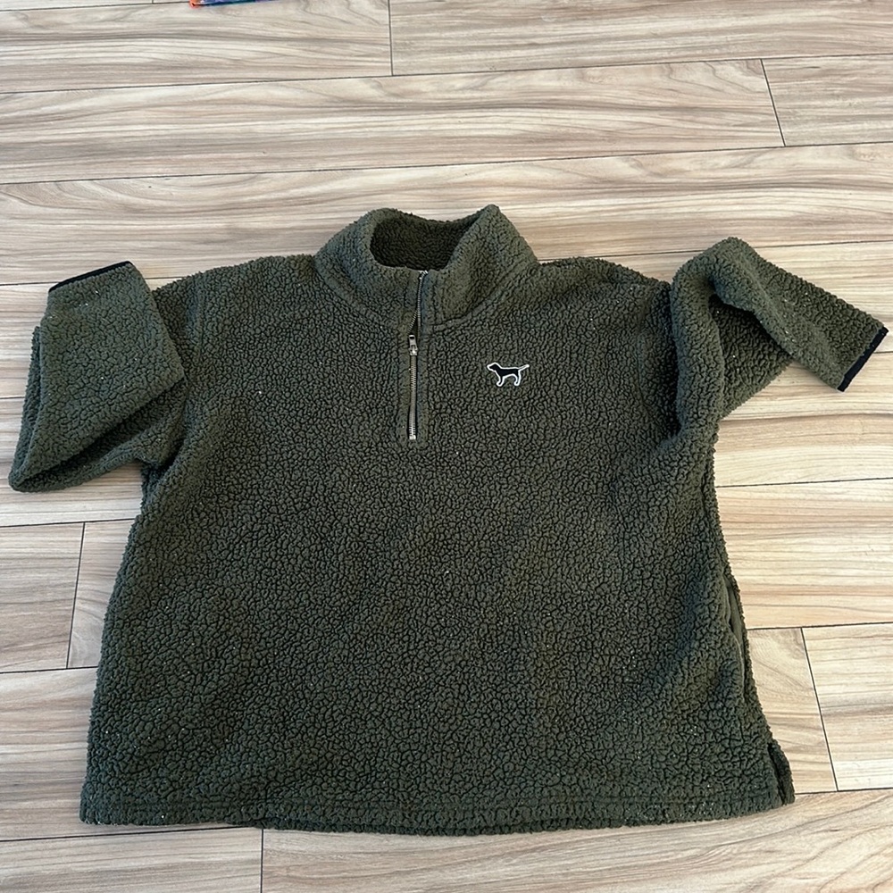 Sherpa Green VS PINK Half Zip Large